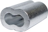(image for) Campbell 7670724 Cable Ferrule, 1/8 in Dia Cable, Aluminum