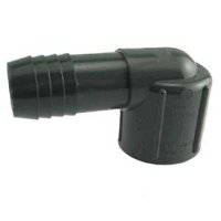 (image for) Boshart UPVCFE-05 Combination Pipe Elbow, 1/2 in, Insert x FPT, 90 deg Angle, PVC, Black