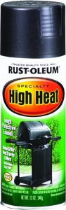 (image for) Rust-Oleum 7778830 High Heat Spray Paint, Flat, Barbecue Black, 12 oz Can, Oil