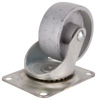 (image for) ProSource JC-S07 Swivel Caster, 3 in Dia Wheel, 1-1/4 in W Wheel, Steel Wheel, Gray, 250 lb, Steel Housing Material