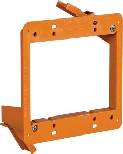 (image for) Carlon SC200RR Mounting Bracket, PVC, Orange, Wall Mounting