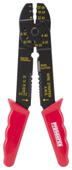 (image for) ProSource JL-SST-401183L Cable Crimper, 10 to 22 AWG Wire, 10 to 22 AWG Stripping, 10 to 22 AWG Cutting Capacity
