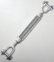 (image for) Baron 19-5/8X12 Turnbuckle, 3500 lb Working Load, 5/8 in Thread, Jaw, Jaw, 12 in L Take-Up, Galvanized Steel