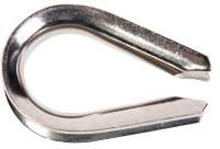 (image for) Baron 264EG-1/8 Wire Rope Thimble, 1/8 in Dia Cable, Steel, Electro-Galvanized