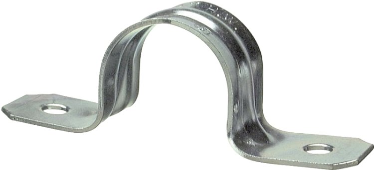 (image for) Halex 61215B Conduit Strap, 1-1/2 in, Steel, 25/BX