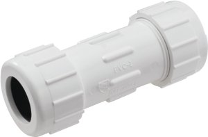(image for) B & K 160-103 Double Seal Coupling, 1/2 in, Compression, PVC
