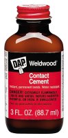 (image for) DAP 00107 Contact Cement, Liquid, Strong Solvent, Tan, 3 oz, Bottle