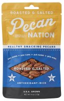 (image for) Pecan Nation PNRS4.8.12 Pecans, 4 oz Pouch, Roasted and Salted