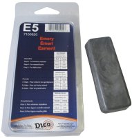 (image for) Dico 7100920 Buffing Compound, 1/2 in Thick, Emery Cloth, Black