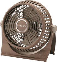(image for) Lasko Breeze Machine 505 Desk Fan, 120 V, 10 in Dia Blade, 2-Speed, 435 cfm Air, Brown