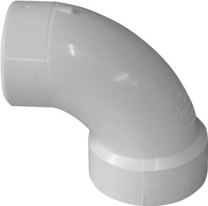 (image for) IPEX 192452L Pipe Elbow, 2 in, Spigot x Hub, 90 deg Angle, PVC, White, SCH 40 Schedule