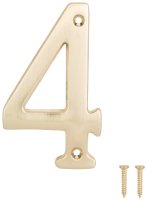 (image for) ProSource N-Z044PB3L-PS House Number, Character: 4, 4 in H Character, 2.28 in W Character