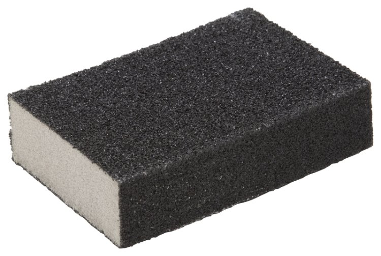(image for) Vulcan 151303L Sanding Sponge, 4 in L, 2-3/4 in W, Fine, Medium, Corundum Abrasive