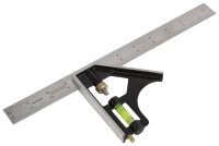 (image for) Vulcan TGE-TS12 Combo Square, 1 (2.5) in (cm) W Blade, 12 in (30.5 cm) L Blade, SAE & Metric Graduation