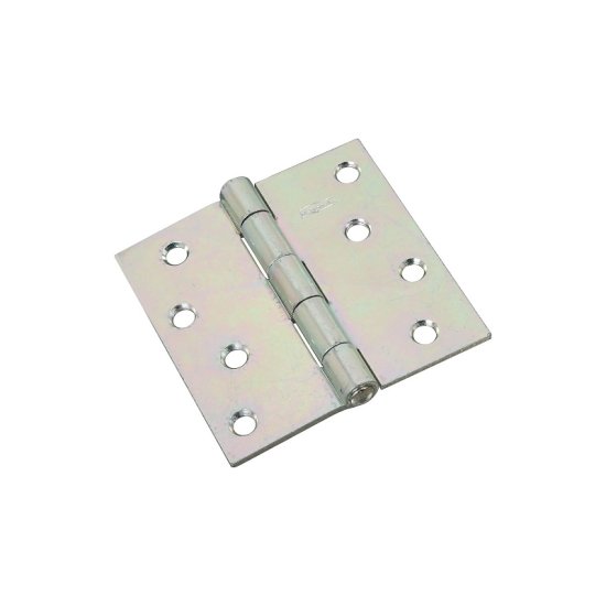 (image for) National Hardware N261-669 Utility Hinge, 4 in W Frame Leaf, 0.11 in Thick Frame Leaf, Cold Rolled Steel, Zinc, 70 lb