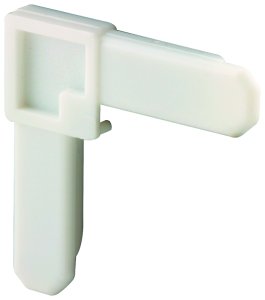 (image for) Make-2-Fit PL 7729 Square Cut Screen Frame Corner, Plastic, White, For: Square-Cut Ends of 5/16 Aluminum Screen Frame