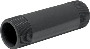 (image for) Genova P-112-6 Pipe Nipple, 1-1/2 in, MIP x MIP, PVC, Gray, SCH 80 Schedule, 6 in L