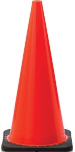 (image for) JBC Revolution RS Series RS70025C Traffic Safety Cone, PVC Cone, Fluorescent Orange Cone