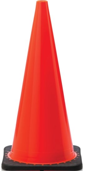 (image for) JBC Revolution RS Series RS70025C Traffic Safety Cone, PVC Cone, Fluorescent Orange Cone