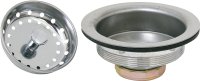 (image for) ProSource 8039CP-3L Basket Strainer Assembly, 4.4 in Dia, For: 3-1/2 to 4 in Dia Opening Sink