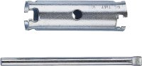 (image for) ProSource PMB-501-3L Basket Strainer Wrench, 1-1/4 in Head, 4 in L, Steel, Zinc Plated