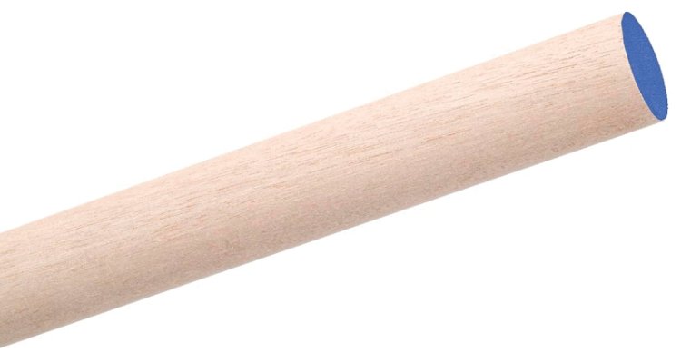 (image for) Waddell 6306UB Dowel Rod, Round, 3/8 in Dia, 36 in L, Hardwood