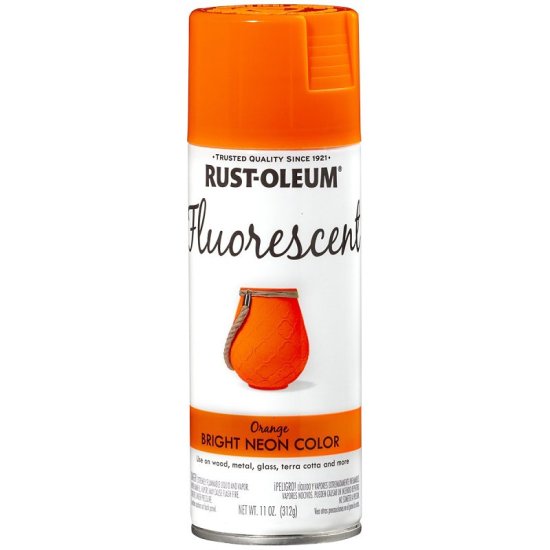 (image for) Rust-Oleum 342568 Specialty Paint, Flat/Matte, Fluorescent Orange, 11 oz, Aerosol Can