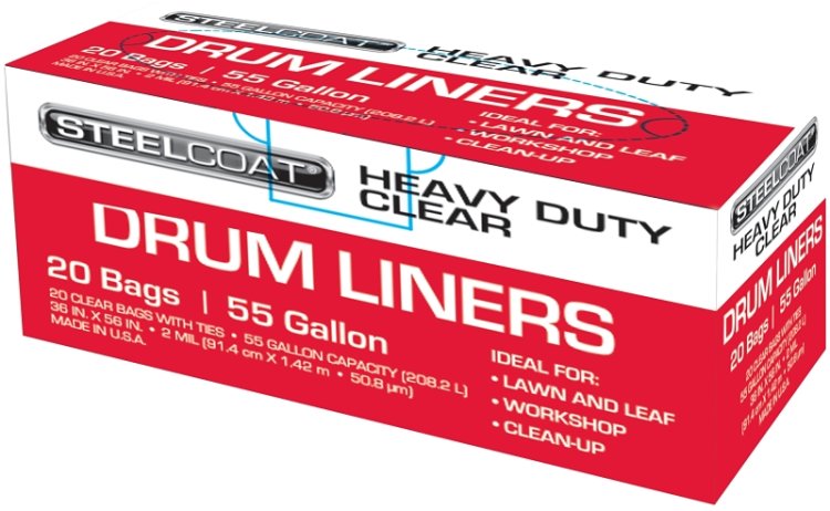 (image for) Petoskey Plastics FG-P9934-10A Drum Liner, 55 gal, Clear