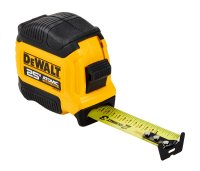 (image for) DEWALT ATOMIC COMPACT Series DWHT38125S Tape Measure, 25 ft L Blade, 1-1/8 in W Blade, Steel Blade, Rubber Case