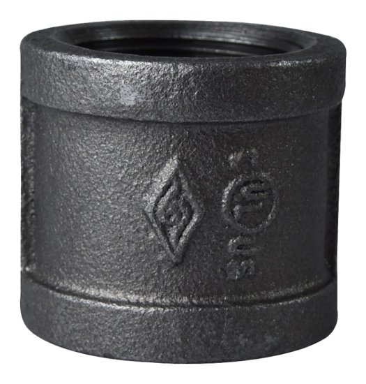 (image for) ProSource B220 32 Pipe Coupling, 1-1/4 in, FIP, Steel, SCH 40 Schedule, 300 psi Pressure