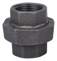 (image for) ProSource 34B-1B Pipe Union, 1 in, Threaded, Malleable Iron, 40 Schedule, 300 PSI Pressure
