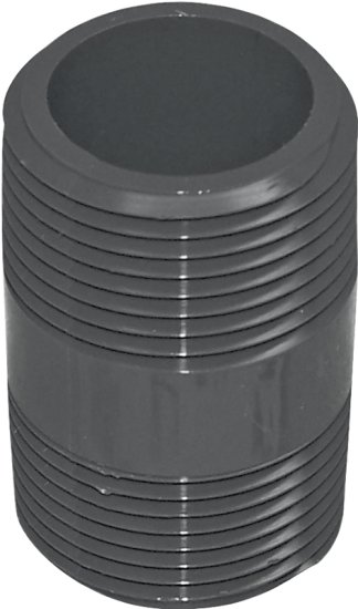 (image for) Genova 300 Series P-34-2 Pipe Nipple, 3/4 in, MIP, PVC, Gray, SCH 80 Schedule, 2 in L