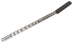 (image for) Vulcan MT6579262 Socket Clip Rail, 16-Drive Clip, 17 in L, Steel, Black/Silver