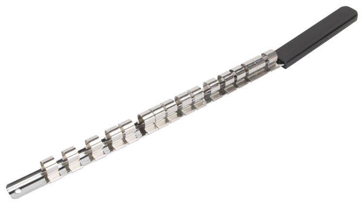 (image for) Vulcan MT6579262-1/2 Socket Clip Rail, 16-Drive Clip, 17 in L, Steel, Black/Silver