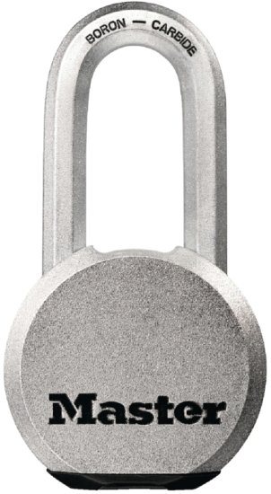 (image for) Master Lock Magnum Series M930XKADLH Padlock, Keyed Alike Key, 7/16 in Dia Shackle, Boron Carbide Steel Shackle