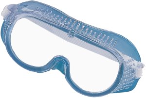(image for) ProSource TGE-SG01 Safety Goggles, Neutral, 6 in W x 2-3/4 in H x 2-1/4 in D Lens, No Coating Lens, PVC Lens, Vent Frame