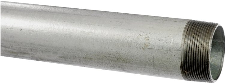 (image for) Kloeckner Metals GALV-3/4 Pipe, 3/4 in, 10 ft L, Threaded