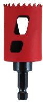 (image for) Morse MHSA28C Hole Saw, 1-3/4 in Dia, 1-15/16 in D Cutting, 3/8 in Arbor, 4/6 TPI, HSS Cutting Edge
