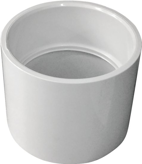 (image for) Canplas 193003 Coupling, 3 in, Hub, PVC, White