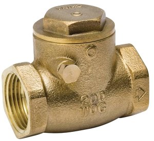 (image for) B & K ProLine Series 101-006NL Swing Check Valve, 1-1/4 in, IPS, 200 psi Pressure, Brass Body