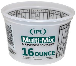 (image for) ENCORE Plastics 300352 Mixing Container, 16 oz Capacity, Plastic