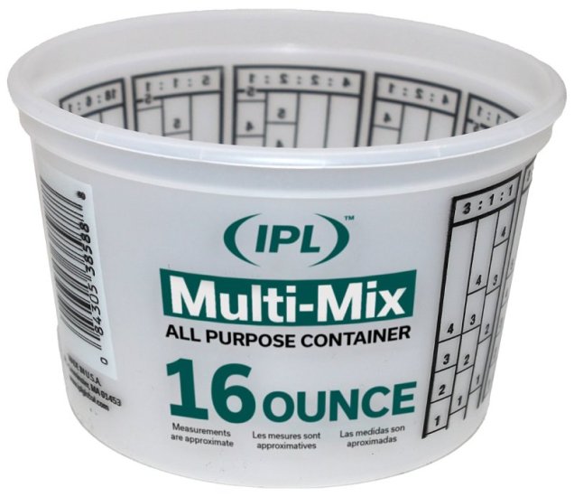 (image for) ENCORE Plastics 300352 Mixing Container, 16 oz Capacity, Plastic
