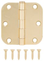 (image for) ProSource LR-703-PS Door Hinge, Steel, Satin Bronze, Loose Pin, 180 deg Range of Motion, Screw Mounting