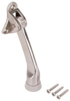 (image for) ProSource CL-230SN-PS Door Holder, 5-3/8 in L, 1-5/8 in W, 2 in H, Attaches to Door Mounting, Rubber/Zinc