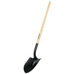 (image for) Long Handle Rd Pt Shovel -Wood