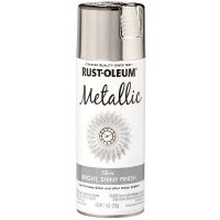 (image for) Rust-Oleum 340648 Metallic Spray Paint, Gloss, Silver, 11 oz, Aerosol Can
