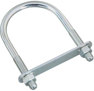 (image for) National Hardware N347-815 U-Bolt, 6 in L Inside, 3-1/2 in W Inside, 1/2-13 Thread, 2-1/2 in L Thread, Steel, Zinc