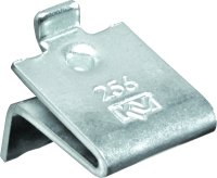 (image for) Knape & Vogt 256 ZC Pilaster Shelf Support Clip, Adjustable, Zinc, Steel, Mortise