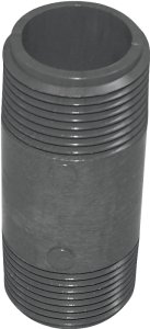 (image for) Genova P-34-3 Pipe Nipple, 3/4 in, MIP x MIP, PVC, Gray, SCH 80 Schedule, 3 in L