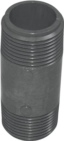 (image for) Genova P-34-3 Pipe Nipple, 3/4 in, MIP x MIP, PVC, Gray, SCH 80 Schedule, 3 in L